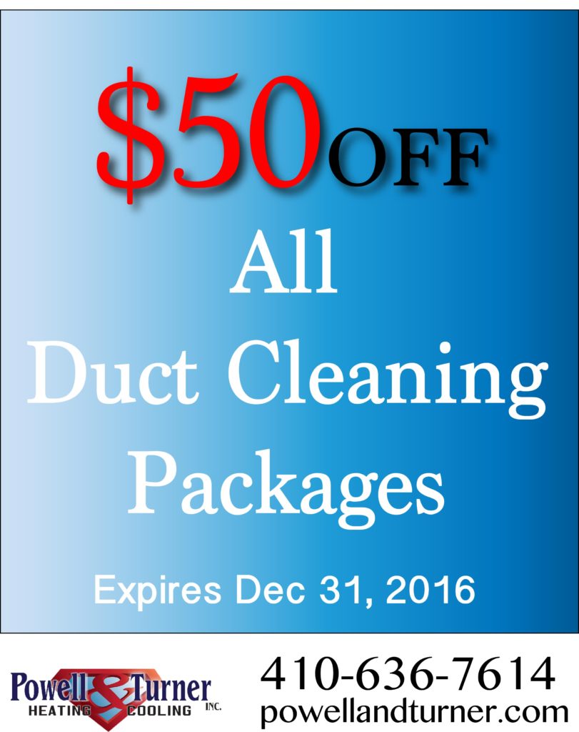50 Off Duct Cleaning until December 31, 2016! Baltimore Annapolis